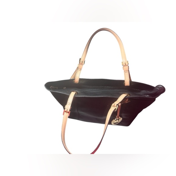 Michael Kors Black Leather Tote Bag - Picture 11 of 13